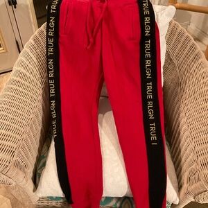 True Religion Red Women’s Jogger Sweat Pants